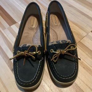 Womens Leopard Sperry Top-Sider - Size 9